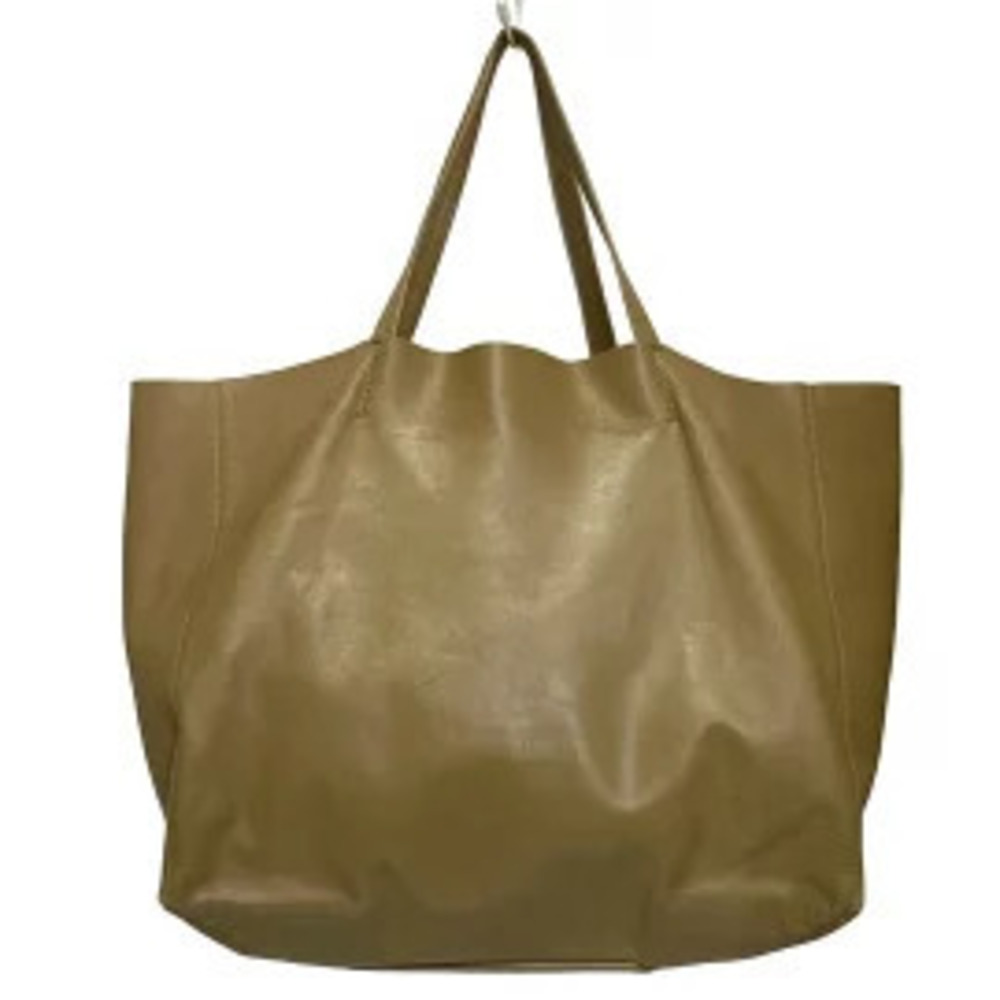 Celine Horizontal Cabas Tote Bag Beige Leather - Picture 2 of 5